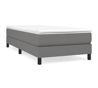 QJBSAVVA Lit à Sommier 100x200 cm avec Matelas et Surmatelas 3 Pcs | Ensemble de literie complet pour chambre à coucher avec sommier à lattes, matelas ergonomique et surmatelas doux.