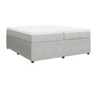 QJBSAVVA Lit Sommier Velours 200x200 cm Matelas et Surmatelas