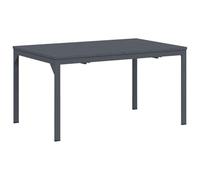 QJBSAVVA Lot de 2 Tables à Dîner d'Extérieur Pliantes en Acier Table de Jardin Rectangulaire pour Terrasse Balcon et Cour Mobilier de Repas Anthracite 210 x 90 x 73 cm