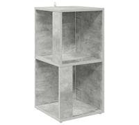 QJBSAVVA Meuble d'angle Gris Béton, Armoire d'angle de Rangement 33x33x67 cm en Bois d'Ingénierie, Étagère d'angle Colonne Gain de Place pour Salon, Entrée et Bureau