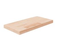 QJBSAVVA Panneau d'étagère 40x20x2,5 cm en Bois de Chêne Massif Non Traité, Planche de Bois Robuste pour Rangement Supplémentaire, Tablette Murale Naturelle pour Cuisine, Salon et Bureau
