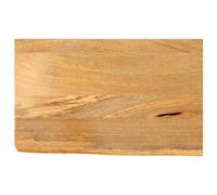 QJBSAVVA Plateau de Table en Bois de Manguier Massif 40x30x3,8 cm, Dessus de Table Rectangulaire à Bord Vivant pour Table Basse, Petit Bureau et Meuble DIY de Salon