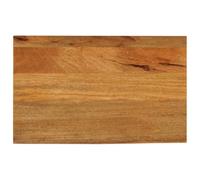 QJBSAVVA Plateau de table en bois de manguier massif 50 x 40 x 2,5 cm avec bord d'arbre - Bord naturel - Pour table d'appoint de bureau - Grain unique - Plaque de meuble robuste à monter soi-même