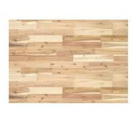 QJBSAVVA Plateau de table en bois massif d'acacia 120 x 70 cm, plateau en bois de 4 cm d'épaisseur, non traité, pour table à manger, bureau ou table de bistro, plan de travail rectangulaire en bois