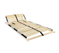 QJBSAVVA Sommier à Lattes 70x190 cm en Bois de Hêtre Massif Marron | Support ferme et stable pour tout type de matelas dans votre chambre, idéal pour optimiser l'espace de nuit.