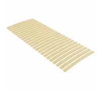 QJBSAVVA Sommier à Lattes Enroulable en Peuplier Massif 80x200 cm | Idéal pour chambre, ce sommier enroulable en peuplier soutient durablement votre matelas sur un lit plateforme.