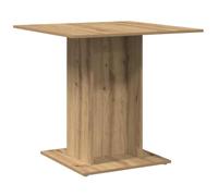 QJBSAVVA Table à Manger Carrée 80x80x75 cm en Bois d'Ingénierie, Style Chêne Artisanal, Table de Cuisine Moderne et Compacte pour Salle à Manger, Salon et Petits Espaces de Repas
