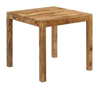 QJBSAVVA Table à Manger en Bois de Manguier Brut Massif 82 x 80 x 76 cm, Table de Salle à Manger au Style Rustique et Rétro, Meuble de Cuisine Artisanal Unique avec Finition Polie et Laquée
