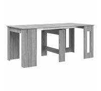 QJBSAVVA Table à Manger Extensible 60-180 cm Table de Cuisine Rectangulaire en Bois d'Ingénierie Sonoma Gris Console Polyvalente pour Salle à Manger Salon ou Bureau 180x85x75 cm