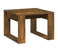 QJBSAVVA Table d'appoint Chêne Fumé 50x50x35 cm - Table Basse Carrée en Bois d'Ingénierie pour Salon et Chambre - Bout de Canapé Moderne Robuste - Meuble Décoratif Design