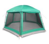 QJBSAVVA Tente de Piscine Dôme Abri de Jardin avec Double Toit Amovible et Parois en Maille pour Piscines Rondes jusqu'à 400 cm de Diamètre Vert d'eau 512x458x255 cm
