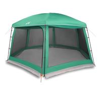 QJBSAVVA Tente de Piscine Dôme Abri de Jardin Ombrage Grand Chapiteau avec Double-Toit Amovible et Parois en Maille Vert d'eau pour Piscine Ronde Camping 618x532x246 cm