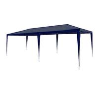 QJBSAVVA Tente de Réception 3x6 m, Grande Tonnelle de Jardin pour Fête de Famille et Événement en Plein Air, Barnum avec Cadre en Acier Stable et Toit en PE, Bleu