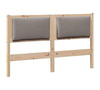 QJBSAVVA Tête de Lit 150 cm en Bois Massif de Pin, Dosseret de Lit Double Moderne au Design Minimaliste pour Chambre d'Adulte, Fini Mat Élégant et Facile d'entretien, Marron