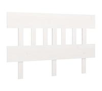 QJBSAVVA Tête de Lit Blanche 143,5x3x81 cm en Bois de Pin Massif | Dosseret de Lit Moderne et Rustique pour Cadre de Lit Double de Chambre à Coucher | Support Dorsal Confortable