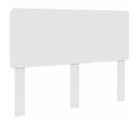 QJBSAVVA Tête de lit blanche 153 cm en bois - Partie arrière de lit moderne pour chambre à coucher - Panneau mural élégant de forme rectangulaire - Dossier facile d'entretien - 153 x 3 x 100 cm