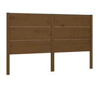QJBSAVVA Tête de Lit Bois Massif Pin Marron Miel 126x4x100 cm, Dosseret de Lit Rustique pour Cadres Spécifiques, Support Confortable pour Lecture en Chambre à Coucher