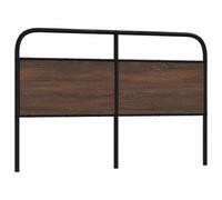 QJBSAVVA Tête de Lit de Remplacement 150 cm en Bois d'Ingénierie et Acier, Dosseret de Lit Décoratif pour Chambre à Coucher Adulte, Structure Stable Chêne Marron, 156 x 100 cm