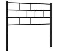 QJBSAVVA Tête de Lit de Remplacement en Métal Noir 100 cm, Dosseret de Lit Robuste en Acier pour Cadre de Lit de Chambre à Coucher, Design Moderne et Élégant, 105 x 3 x 90 cm