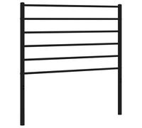 QJBSAVVA Tête de Lit de Remplacement en Métal Noir 107 cm, Dosseret de Lit Classique en Acier avec Pieds Robustes pour Cadre de Lit, Dimensions 112 x 3 x 90 cm