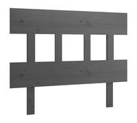 QJBSAVVA Tête de Lit en Bois de Pin Massif Gris 103,5x3x81 cm, Dosseret de Lit au Style Rustique et Moderne pour Cadre de Lit Simple et Décoration de Chambre