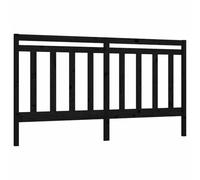 QJBSAVVA Tête de Lit en Bois Massif de Pin Noir 206 x 4 x 100 cm, Dosseret de Lit Double Moderne et Rustique pour Cadre de Lit sans Tête dans la Chambre à Coucher