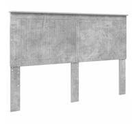 QJBSAVVA Tête de Lit Gris Béton 150 cm, Dosseret Moderne en Bois d'Ingénierie pour Lit Double, Panneau de Lit Rectangulaire Chic pour Chambre Adulte, 153 x 7 x 100 cm