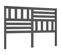 QJBSAVVA Tête de Lit Grise 156x4x100 cm en Bois de Pin Massif, Dosseret de Lit Rustique pour Cadre de Lit Spécifique, Panneau en Bois au Design Moderne pour Chambre à Coucher