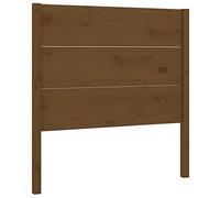 QJBSAVVA Tête de lit marron miel 106 x 4 x 100 cm en pin massif - Tête de lit rustique pour chambre à coucher et chambre d'amis - Tête de lit en bois solide comme support dorsal pour cadre de lit
