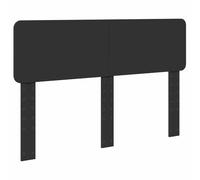 QJBSAVVA Tête de lit moderne aspect chêne noir, panneau mural élégant pour chambre à coucher, tête de lit minimaliste, 163 x 3 x 90 cm