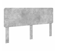 QJBSAVVA Tête de lit moderne en bois gris béton 203 x 100 cm - Tête de lit moderne pour lit double - Panneau élégant au look industriel pour chambre à coucher - Panneau arrière de lit robuste