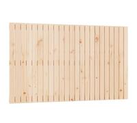 QJBSAVVA Tête de lit murale 147 x 3 x 90 cm en pin massif, tête de lit pour montage mural, panneau arrière de lit rustique en bois naturel pour chambre à coucher, design classique non traité