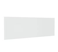 QJBSAVVA Tête de Lit Murale Blanc 240x1,5x80 cm en Bois d'Ingénierie, Panneau Arrière de Lit Chic et Moderne pour Chambre à Coucher Adulte, Dosseret de Lit pour Sommier sans Tête