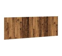 QJBSAVVA Tête de Lit Murale en Bois d'Ingénierie, Dosseret Chic pour Lit de Chambre à Coucher, Coloris Vieux Bois Vintage, Dimensions 240x1,5x80 cm, Décoration de Lit Adulte