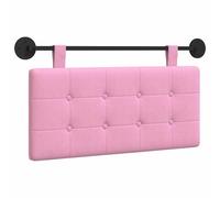 QJBSAVVA Tête de Lit Suspendue en Tissu Rembourré 90x55x5 cm, Dosseret Mural Design Moderne avec Sangles Amovibles et Rail en Métal pour Lit Simple, Chambre Parentale ou d'amis