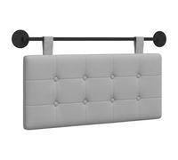 QJBSAVVA Tête de Lit Suspendue Tissu 90 x 55 cm, Dosseret Mural Rembourré pour Chambre à Coucher, Décoration Moderne avec Sangles Amovibles et Rail de Montage en Métal