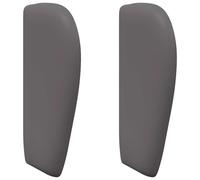 QJBSAVVA Wave Ear Tête de lit moderne pour cadre de lit, 40 x 23 x 6 cm, dossier rembourré en PVC et mousse, tête de lit élégante pour chambre à coucher, gris foncé