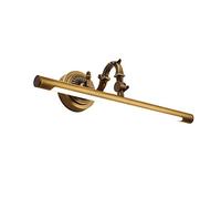 QJUZO Lampe de Miroir Salle de Bain LED Vintage Appliques Éclairage de Salle de Bain Laiton IP44 Imperméable Éclairage pour Coiffeuse Lampes pour Miroir Cosmétique, 7W 630LM 4000K
