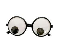 QLECXZI Accessoire de fête Amusant avec des Yeux,Blanc uni,14 x 5.5 cm | idéal pour Halloween, les événements à thème et les séances photo. Chaque achat comprend une paire de ces lunettes