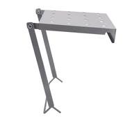 QLECXZI Plateforme de Travail Robuste sur échelle avec marchepieds Pliables | rangement d'outils pratique. Plateforme de travail antidérapante et peu encombrante, extensible et dotée d'un plateau