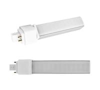 QLEE 2 Pack G24q 4 broches Ampoule LED 9 Watt PL-C 2U Remplacement de la mise à niveau 18W 990 Lumens 314°Rotate Encastré GX24q 4 broches Ampoule LM du jour naturelle 4000k Dissipation de chaleur