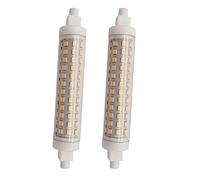 QLEE 2 PCS Led R7s 12 Watt Ampoules s R7s T3 118mm 150w 220v J Type 4.65 Pouces Double Ended Light Ampoule Paysage Lumières Travail Sécurité Mur Extérieur Flood Light Ampoules, 5000k