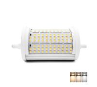 QLEE 50w R7s Ampoule Led 118mm 5600lm Projecteur 3cct 3 Lumière Changement De Couleur 3000k / 4000k / 6000k Remplacement Pour Ampoules s 300w-500w 220v Type J Base Entrepôt Garage Lampes