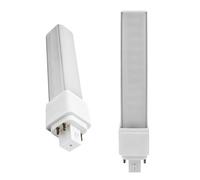 QLEE G24q Ampoule 4 broches Retrofit GX24Q LED PL-C Remplacement de la lampe encastrée Conventionnel 18W 4P 1400 Lm 314° RotateG24Q Ampoule de salle de bain verte 6000k 2 Pack Bypass Ballast