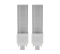 QLEE G24q Ampoule Led 4 Broches Pl-C Retrofit Ampoule Fluorescente Compacte De Remplacement 13W Gx24q-3 660Lm 314° Rotation Libre Horizontale Encastrée Ampoule Verte Lumière Blanc Chaud 2 Pack