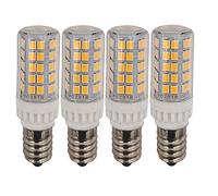 QLEE Led E14 Ampoule à micro-ondes 5W Lampe de Appareil Réfrigérateur Machine à coudre Lumière 60 watts Ampoule à incandescence de plafond Éclairage Blanc chaud 4 PCS