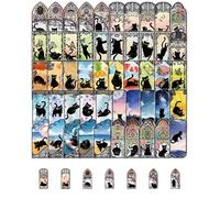 QLEUIFT Lot de 50 Autocollants Chat Rêveur Fantaisie pour Adolescents et Adultes, Stickers Félin Imaginatif Imperméables pour Ordinateur, Carnet, Décoration Créative