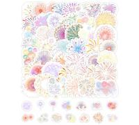 QLEUIFT Lot de 50 Autocollants feux d'artifice,stickers,autocollants esthétiques autocollants imperméables en vinyle sticker pour téléphone, ordinateur portable, bouteille, bagages, tasse, vélo