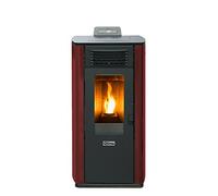 QLIMA Poêle à granulés Fiorina 74 S-Line Puissance Thermique 7,45 KW 200 m3 Chauffables Couleur Rouge
