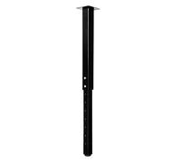QLLY Pied de Table carré réglable, 60 à 100 cm, pour Bureau à Domicile, Bricolage, Ensemble de Pieds de Meubles (1, Noir)